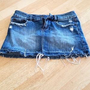 Forever 21 Denim Mini Skirt with Embellishment